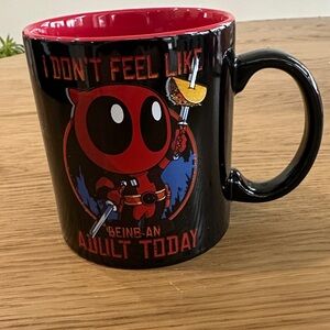 Marvel Black and Red Deadpool Mug